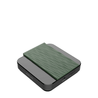Coffee weighing scale on plain background