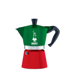 Small Bialetti Coffee Maker in Italian Flag Colours