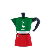 Small Bialetti Coffee Maker in Italian Flag Colours