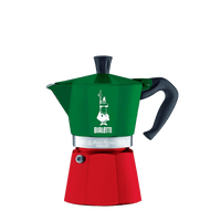 Small Bialetti Coffee Maker in Italian Flag Colours